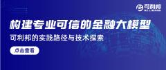 构建专业可信的金融大模型：可利邦的实践路径与技术探索